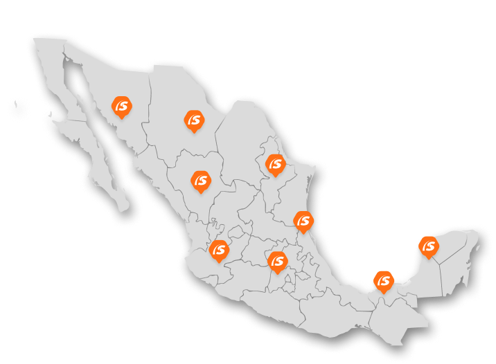 Mapa de sucursales Sitsa